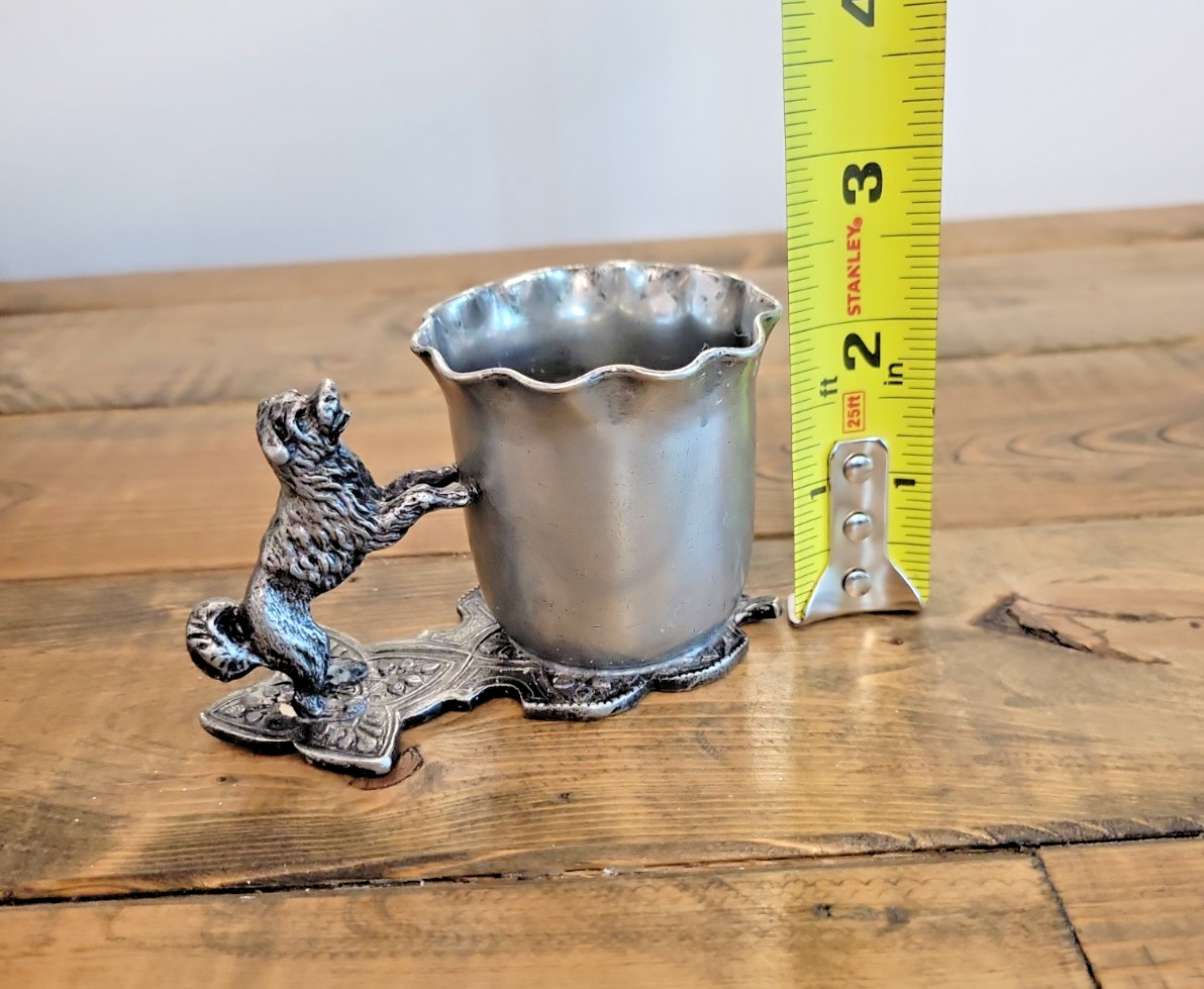 Rare LYONS SILVER Co Quadruple Silverplated – Dog Toothpick Holder