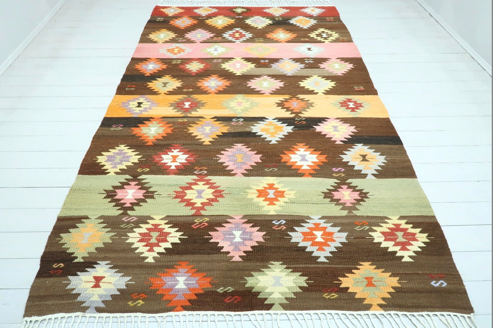 Anatolia Barak Nomad Kilim, Oriental Rug, Floor Rug, Large Rugs 68″x115″ Carpet
