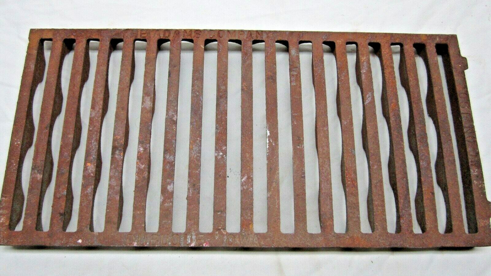 Vintage Metal Floor Wall/Vent Register Grate-The Adams Co Dubuque Iowa