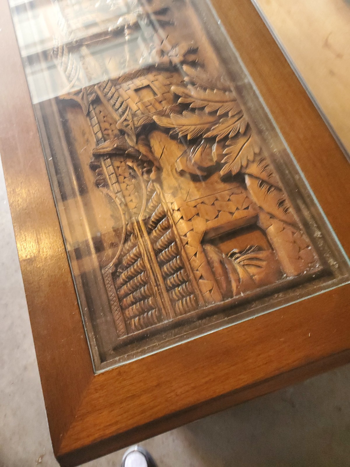 chinese black lacquer drawer