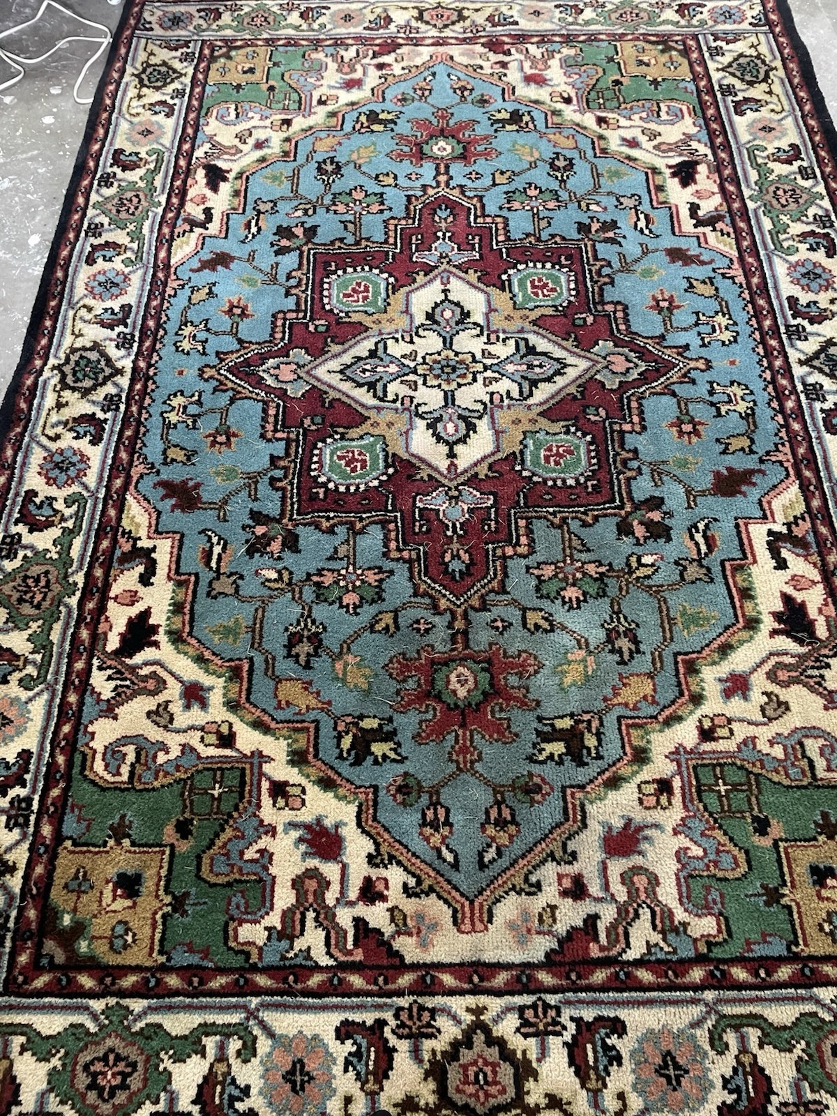Blue Oriental Rug Handmade In India