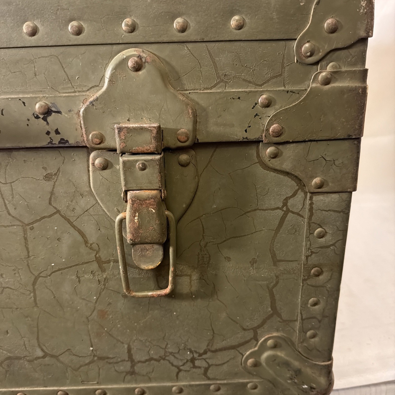 Kleber Trunk Dated June 12 1940’s WW2 Era Military Footlocker Trunk AS SEEN!!!