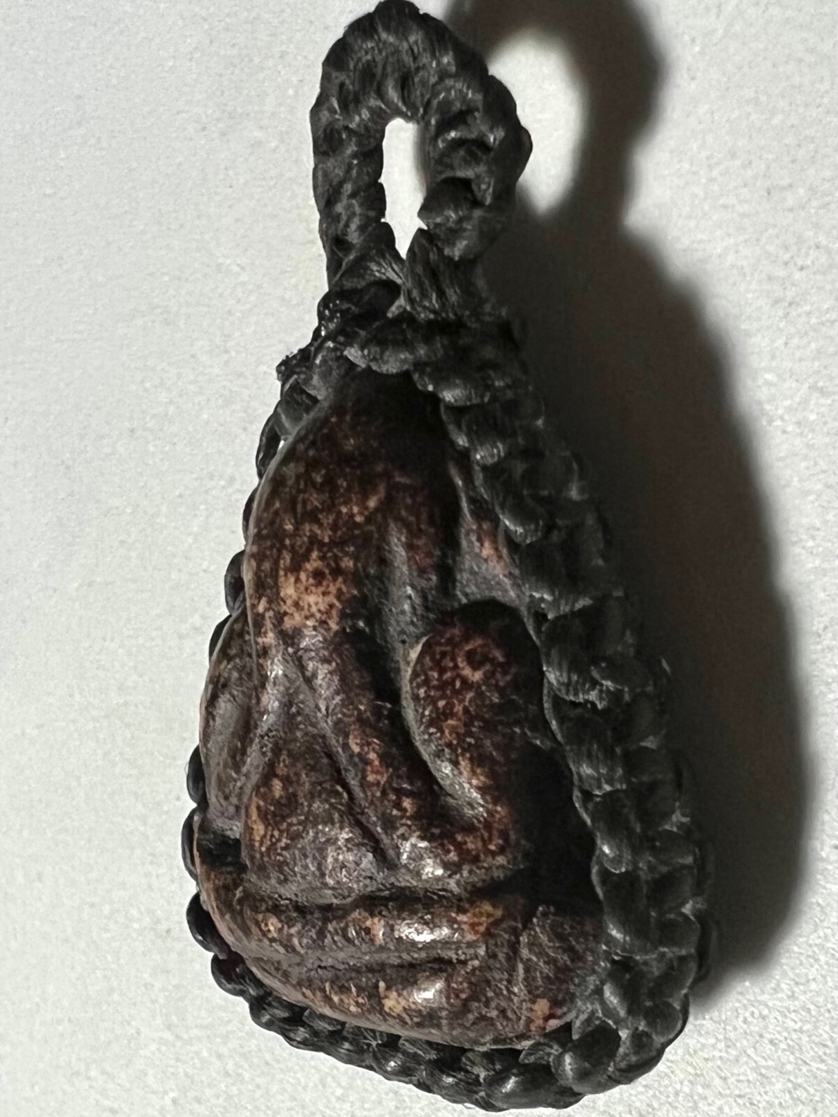 PHRA PIDTA LP KAEW KRUEWAN RARE OLD THAI BUDDHA AMULET PENDANT MAGIC ANCIENT#313
