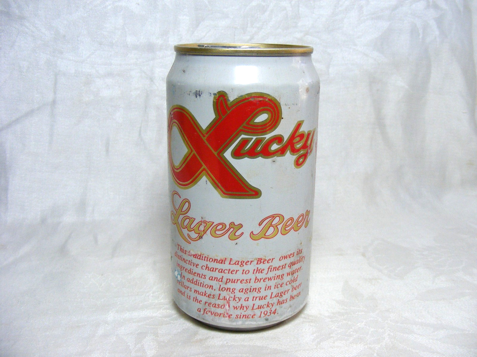 Vintage Lucky Lager Beer Can General Brewing Co. WA 12oz Aluminum