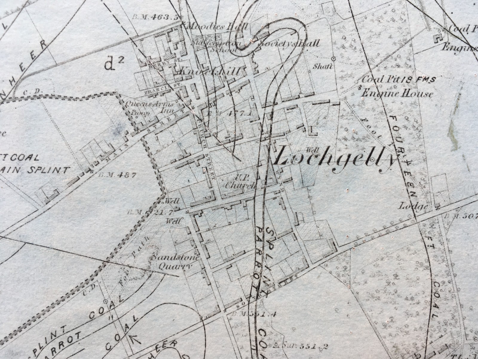 1st Edition (1868) Geological Map of the Lochgelly area. Fife & Kinross Sheet 31