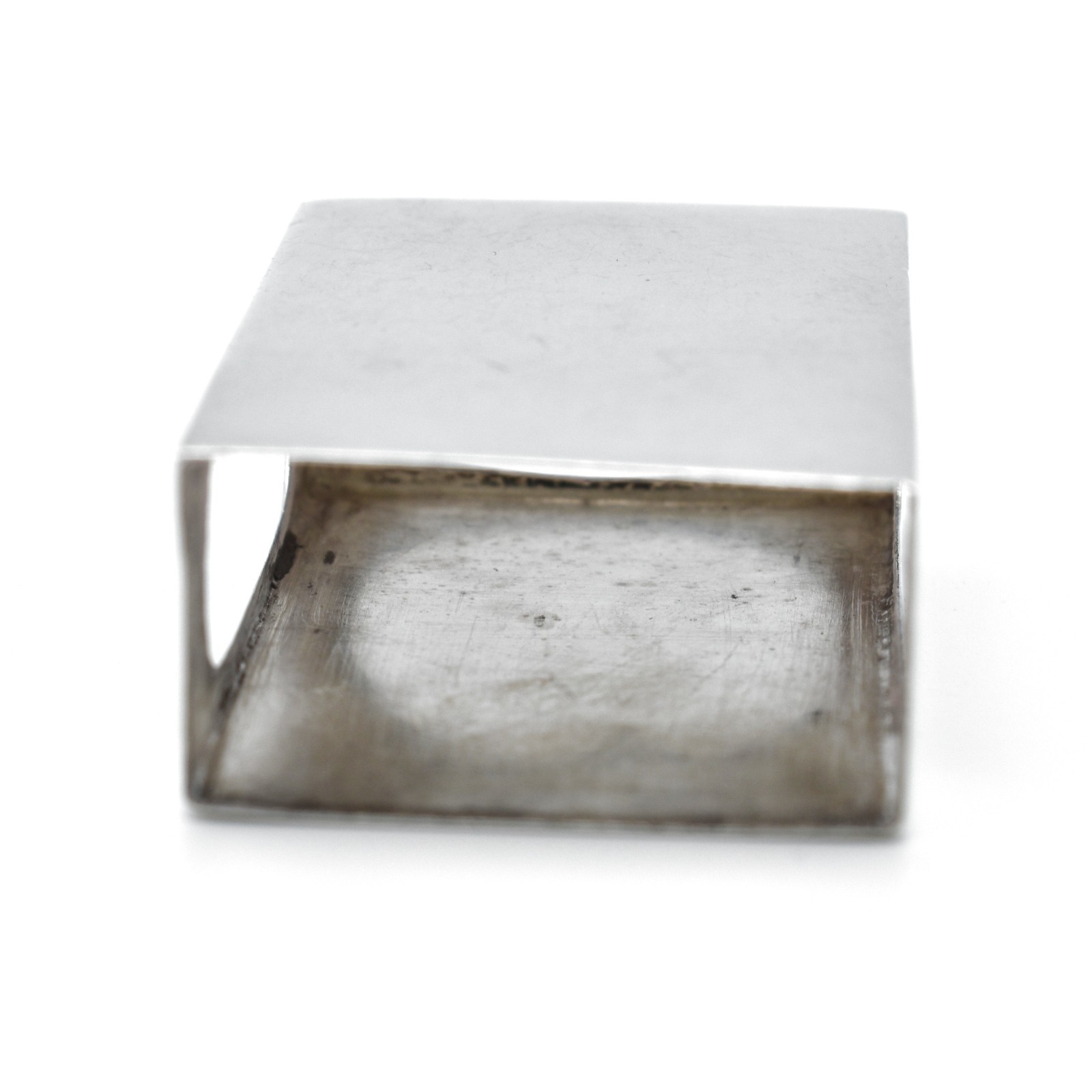Antique Edwardian Solid Silver Matchbox Cover 1913