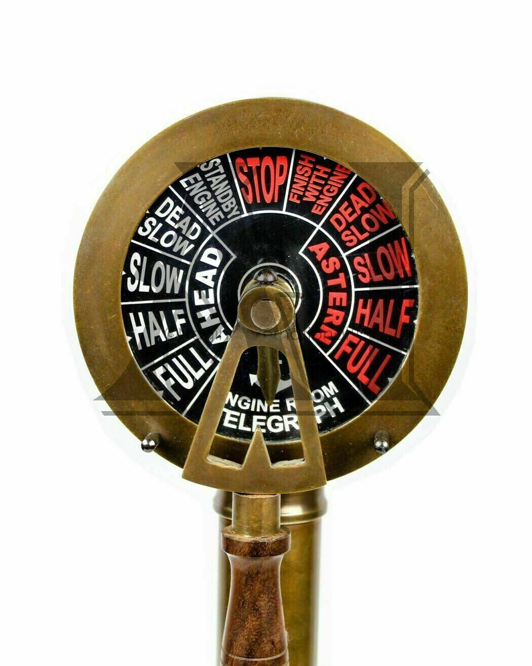 14″Antique Brass Ship Engine Order Telegraph Decorative Collectible Best Gift