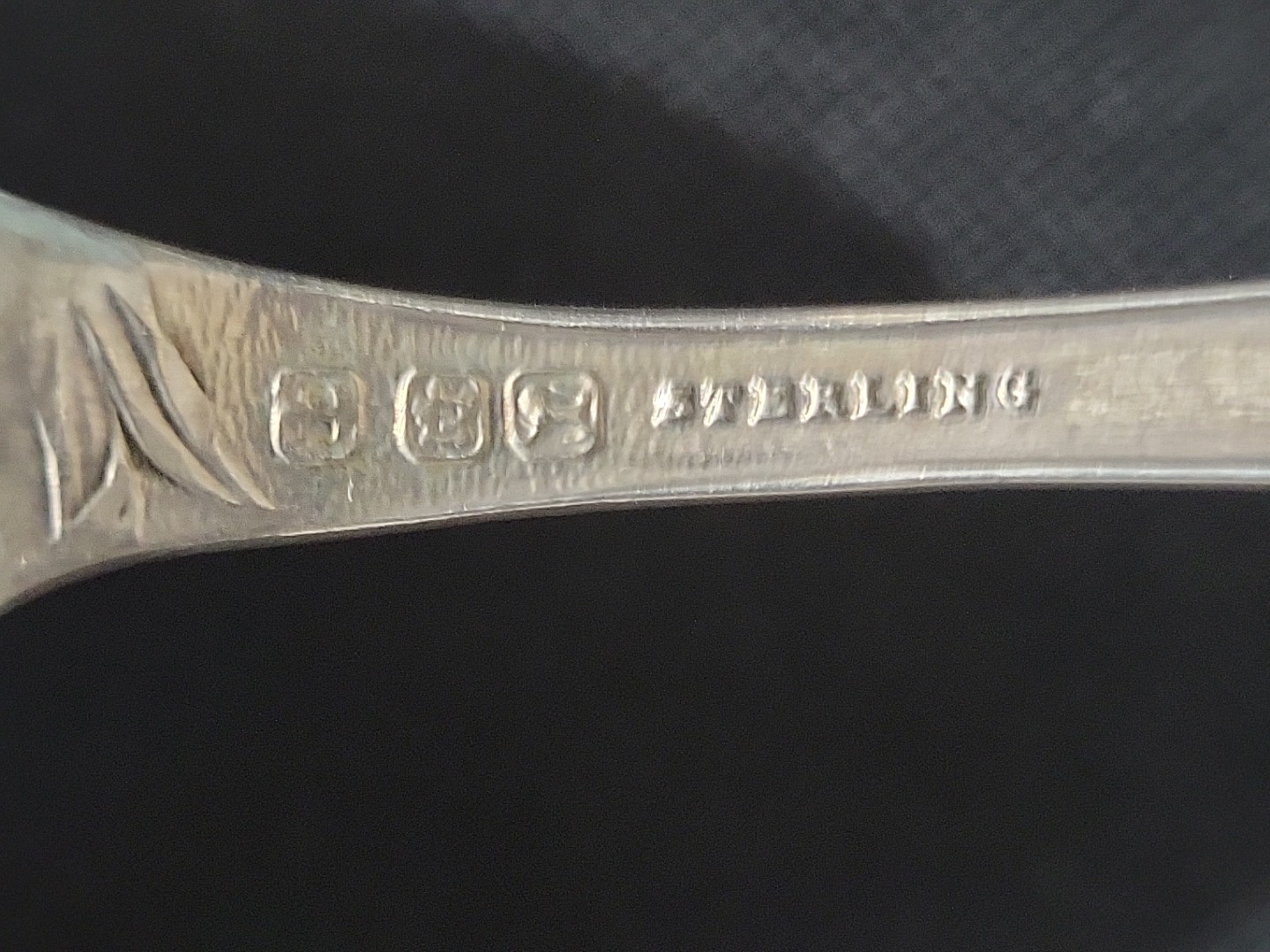 Antique Silver Souvenir Spoon Ellis & Co P. W. Canada Niagara Falls Bison Musket