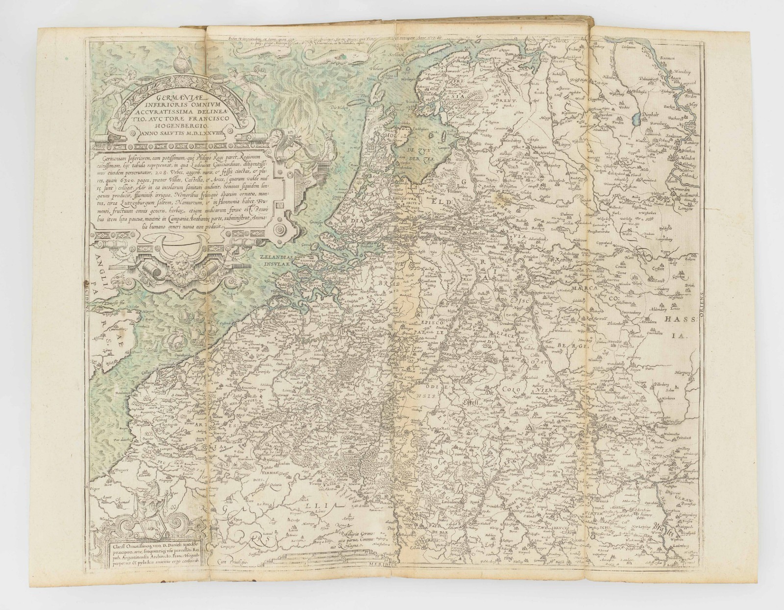 c. 1600 Unique Ortelius & Hogenberg Atlas Factice / Composite Atlas