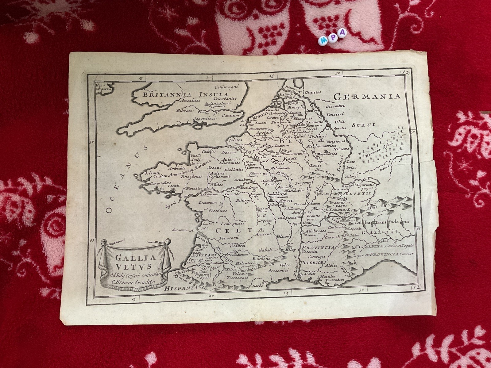 1728 VERY RARE Herman Moll Map , Genuine, France cartography French Original