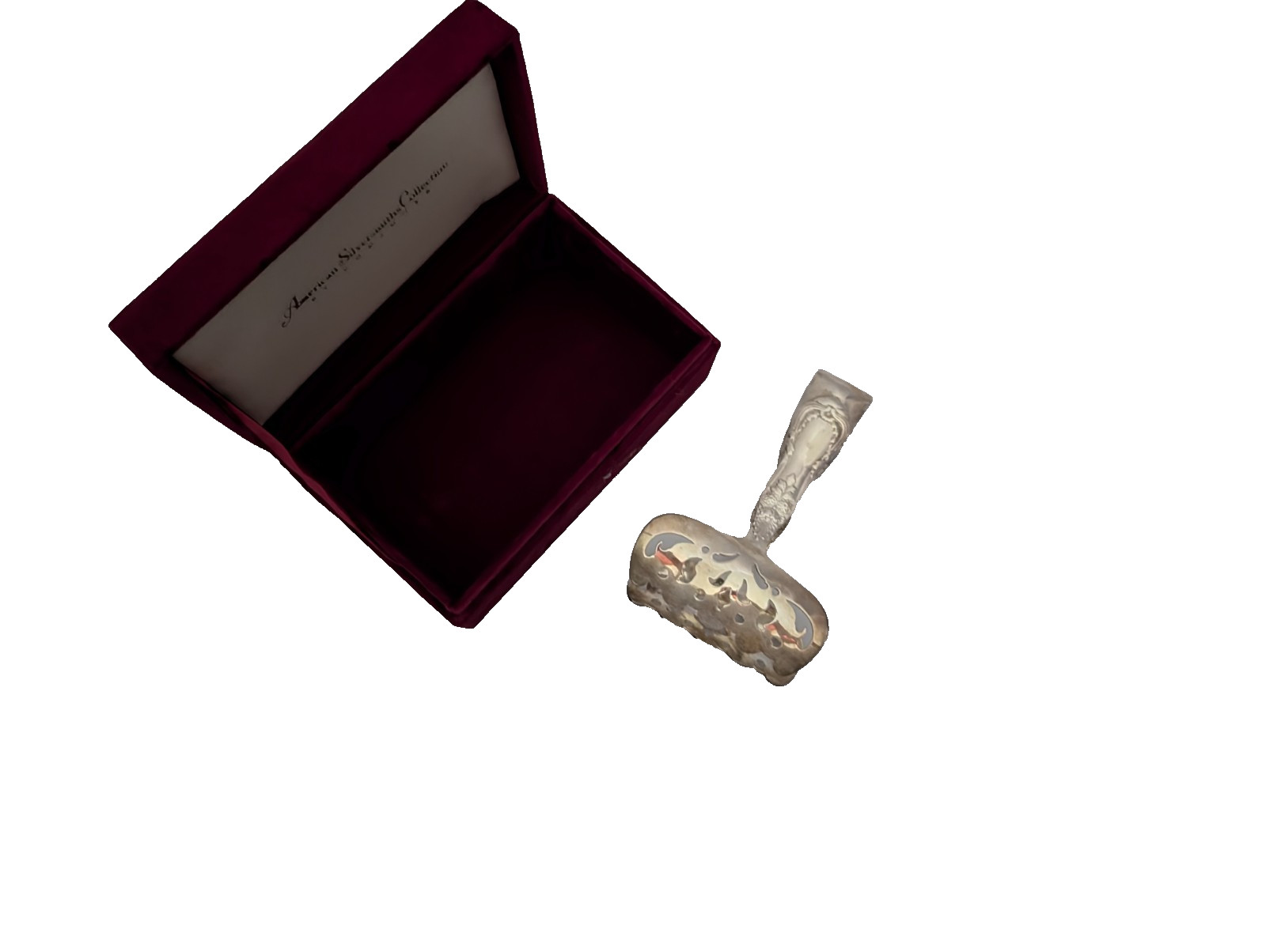 American Silversmiths Collection Godinger Silverplate Asparagus Server with Box
