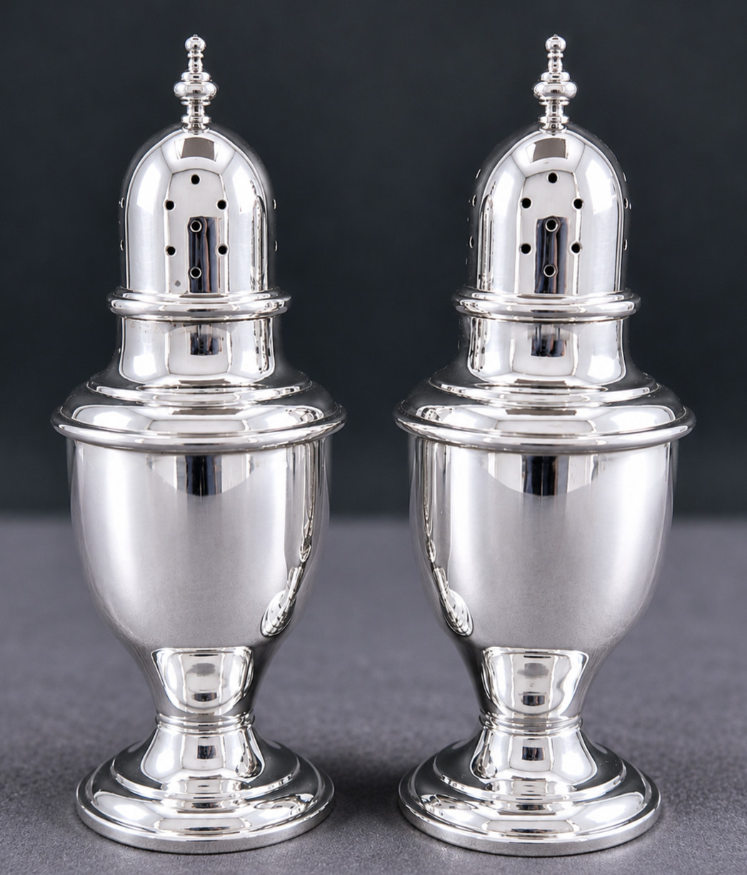 Vintage Newport Sterling Silver 16462 Salt Pepper Shakers 75g Hollow Pair