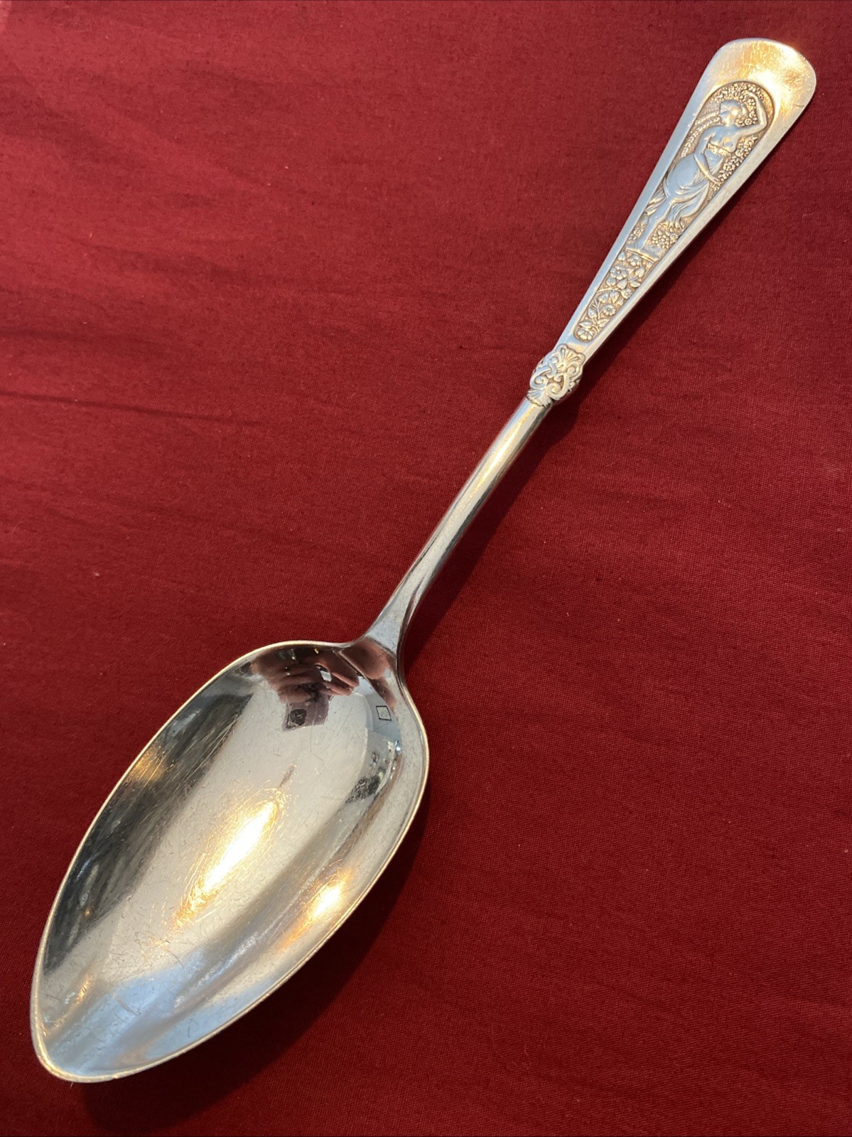 Antique Silver Plated Arcadian Pattern Tablespoon By 1847 Rogers Bros. c.1880’s