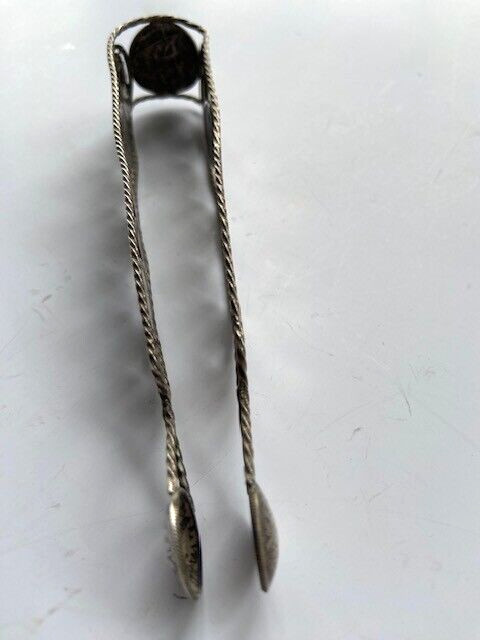15 SILVER Guatemala 19th Century COINS SUGAR NIPS RARE GUATEMALON TONGS Filigree