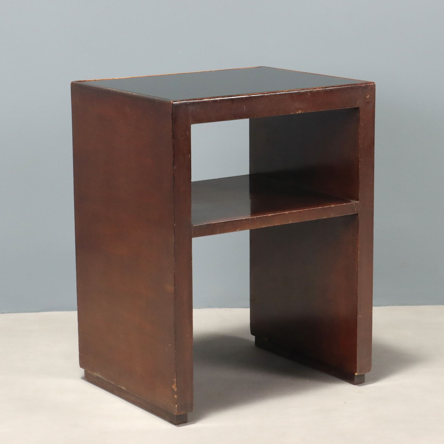 Small Double-Top Typing Table Vintage Design Italy 1940s Original
