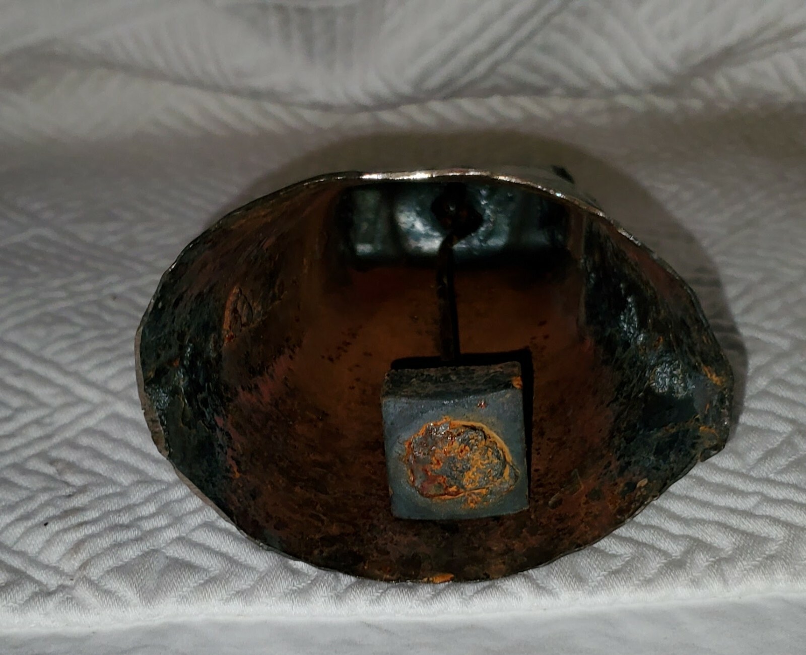 Primitive 6.5″ COW BELL Handmade LOUD DEEP Rustic Rough Metal RODEO COWBOY BULL
