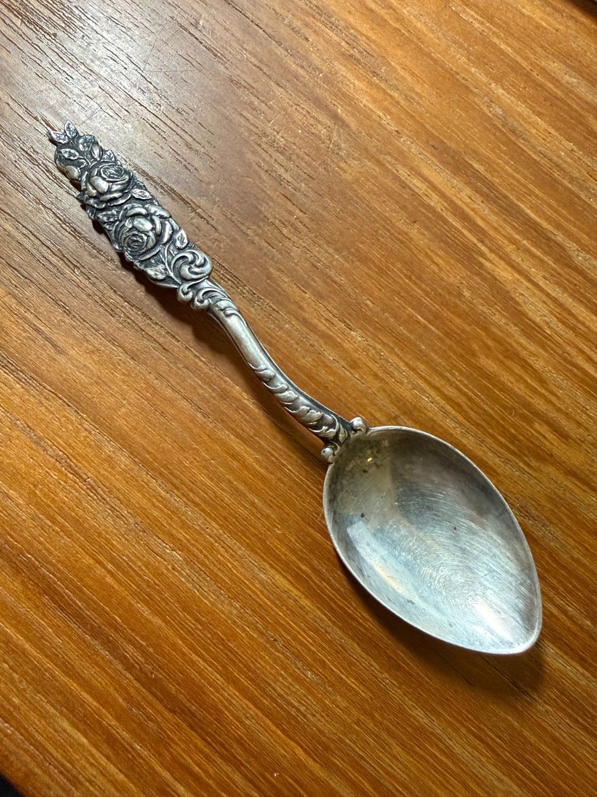 Sterling demitasse spoon Alvin Rose pattern, ca 1900