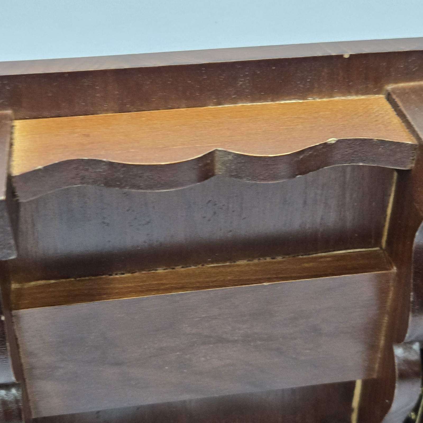 VTG Drop Leaf Table Salesman Sample Dollhouse Furniture Wood Works No Legs 14×8