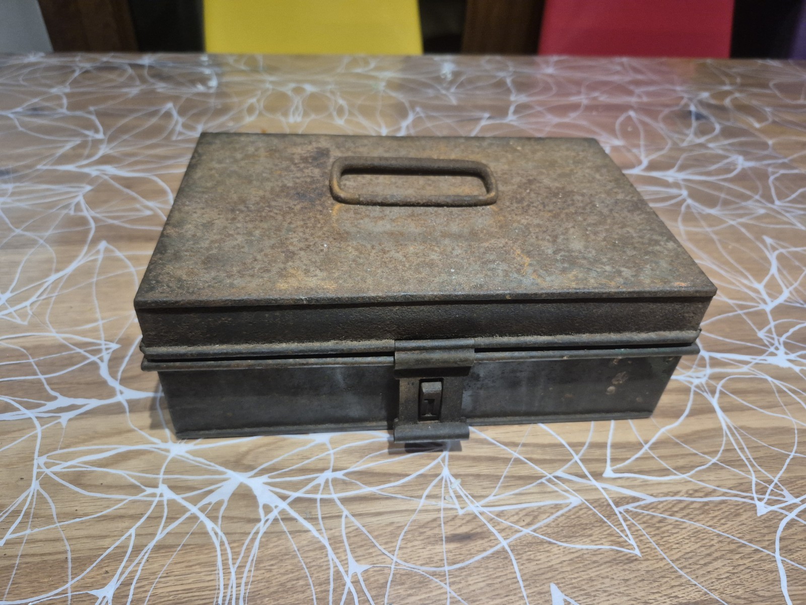 Antique Victorian Fireproof Box MILNER AND SON unrestored