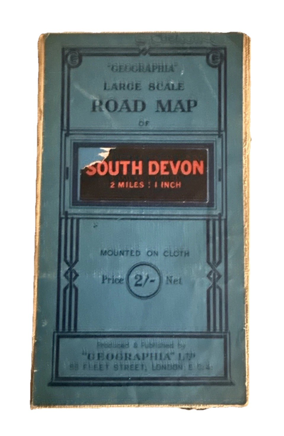 Vintage Geographia Large Scale Road Map – South Devon