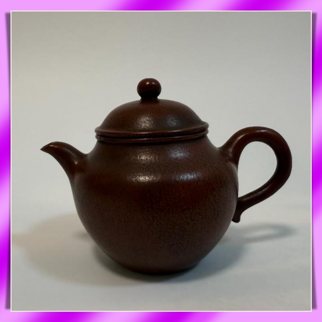 GINBIN Chinese purple sand vase vermilion Mengshin Kayiban Poet teapot Antique