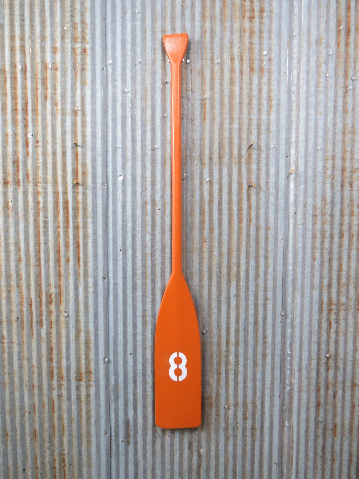 51+3/4 inch Used Painted Wood Canoe Paddle Boat Tiki Hut Bar Oar Row (PDL397D)