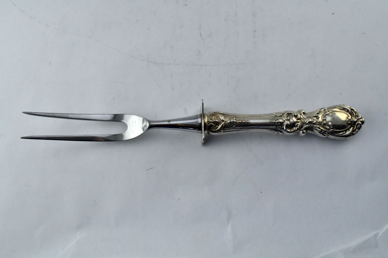 Francis I by Reed & Barton Sterling Silver 11 1/4″ Large Carving Fork 5.4 oz.
