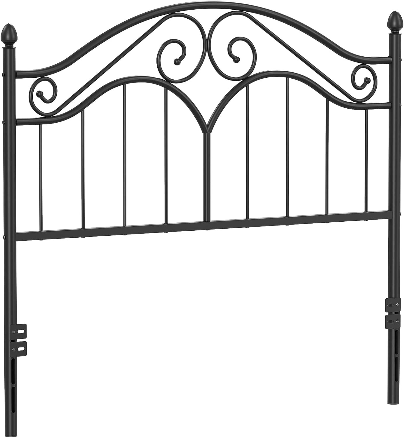 Full Size Bed Frame Vintage Platform Bed Metal Headboard Only For Adults, Childs