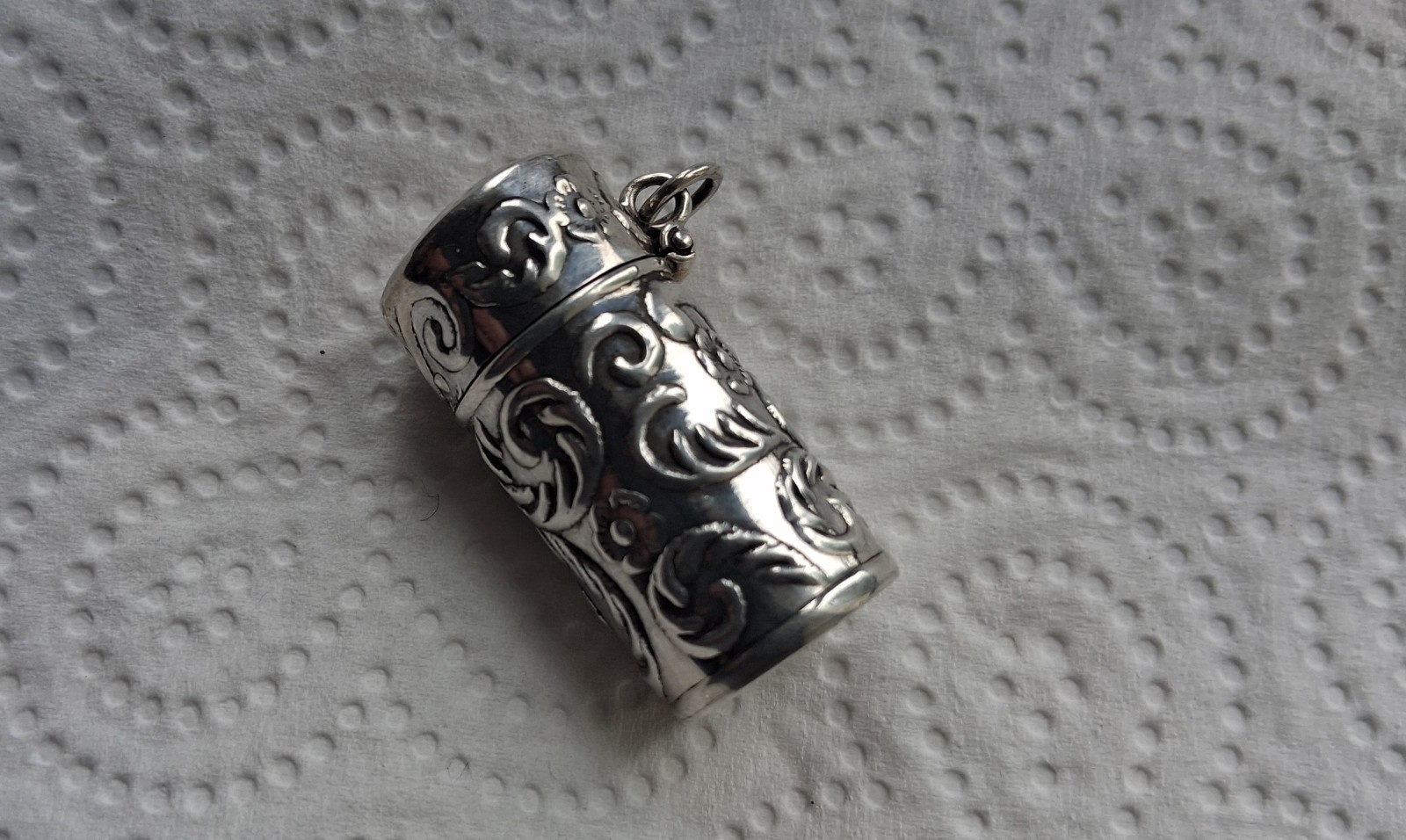 Solid Silver Chatelaine Pincushion Hallmarked.