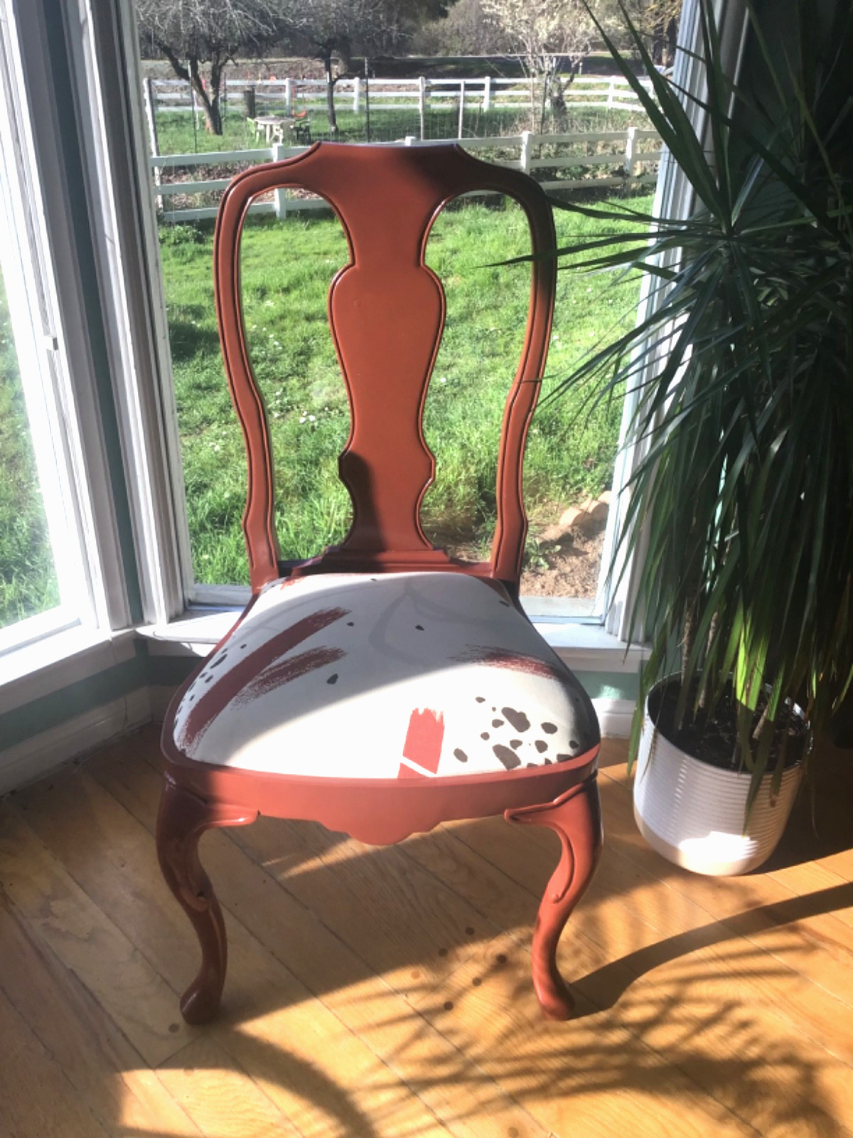 🇮🇹 4 Dining Chairs, “Florentia” QUEEN ANNE STYLE, VTG, Made in Italy 🇮🇹