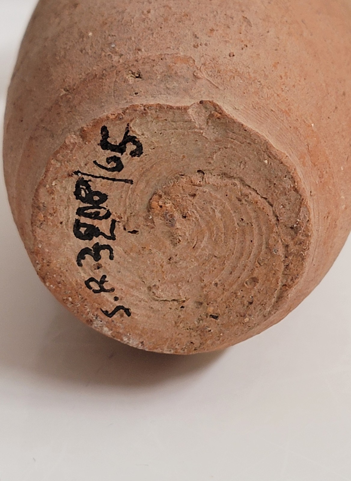Small Ancient 1st Century Roman Buffware Juglet with Excavation/Museum Marks