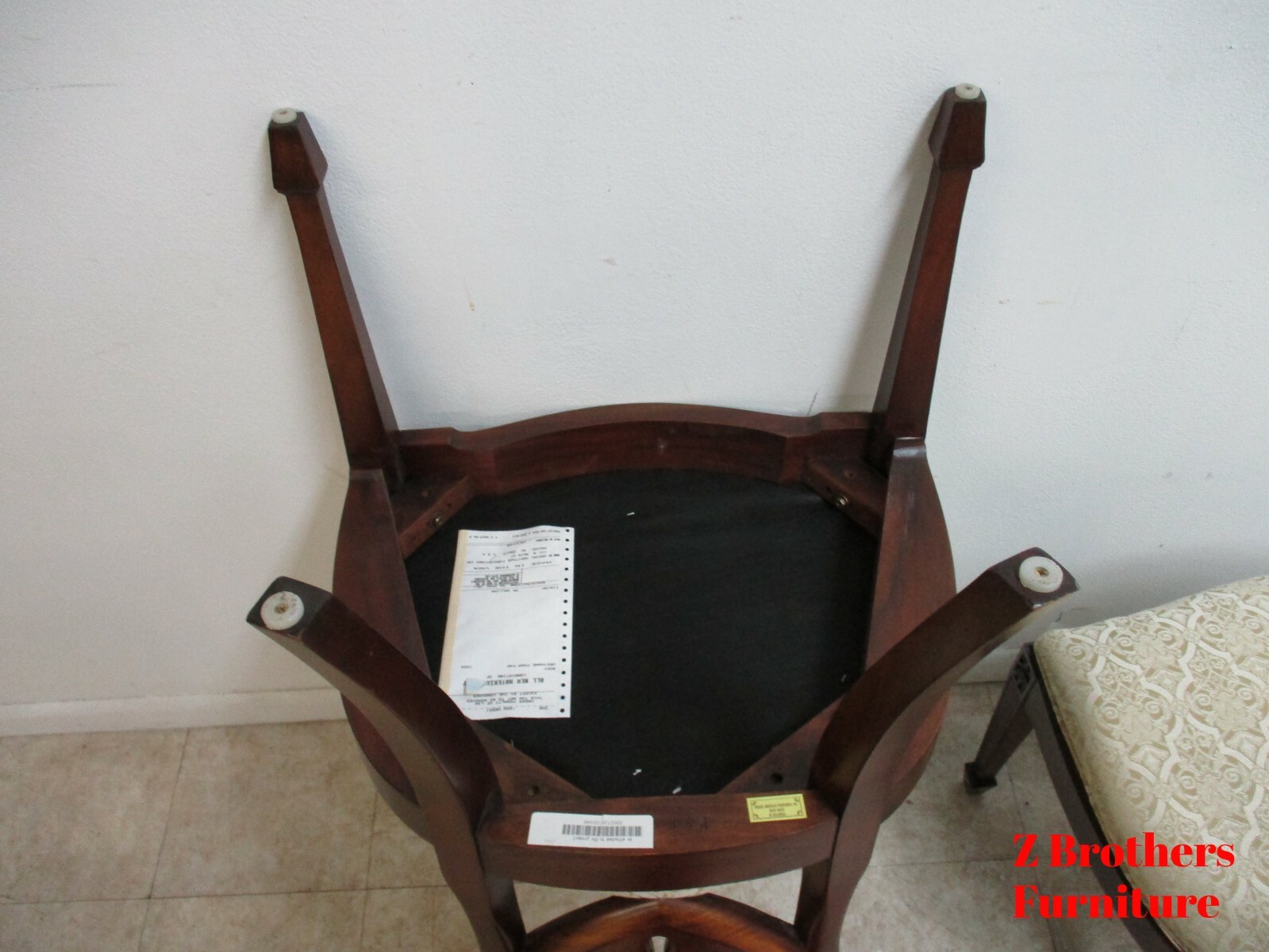 Pair Drexel Mahogany Chippendale Shield Back Dining Side Chairs C