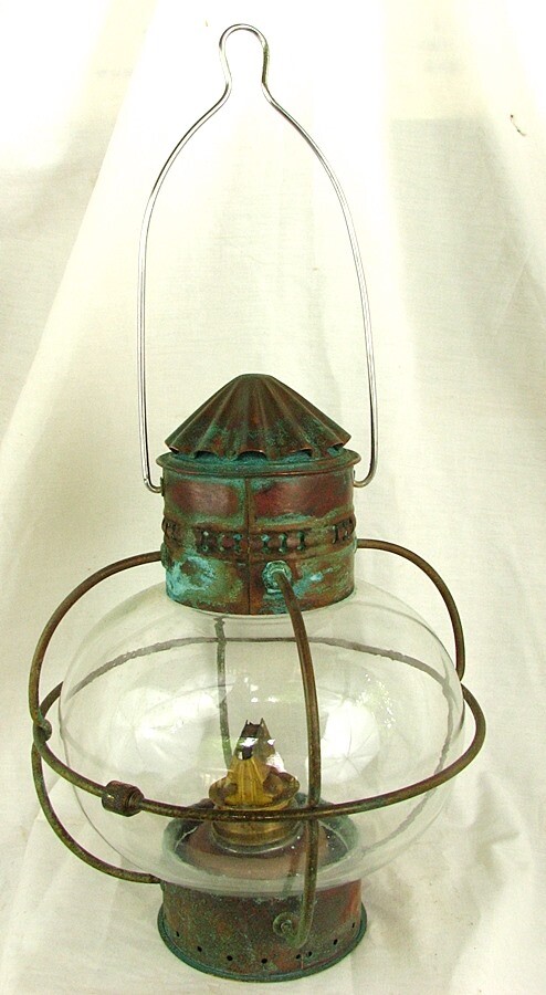 COPPER SHIPS LANTERN *ONION GLOBE* SHERWOOD LTD. c.1930’S