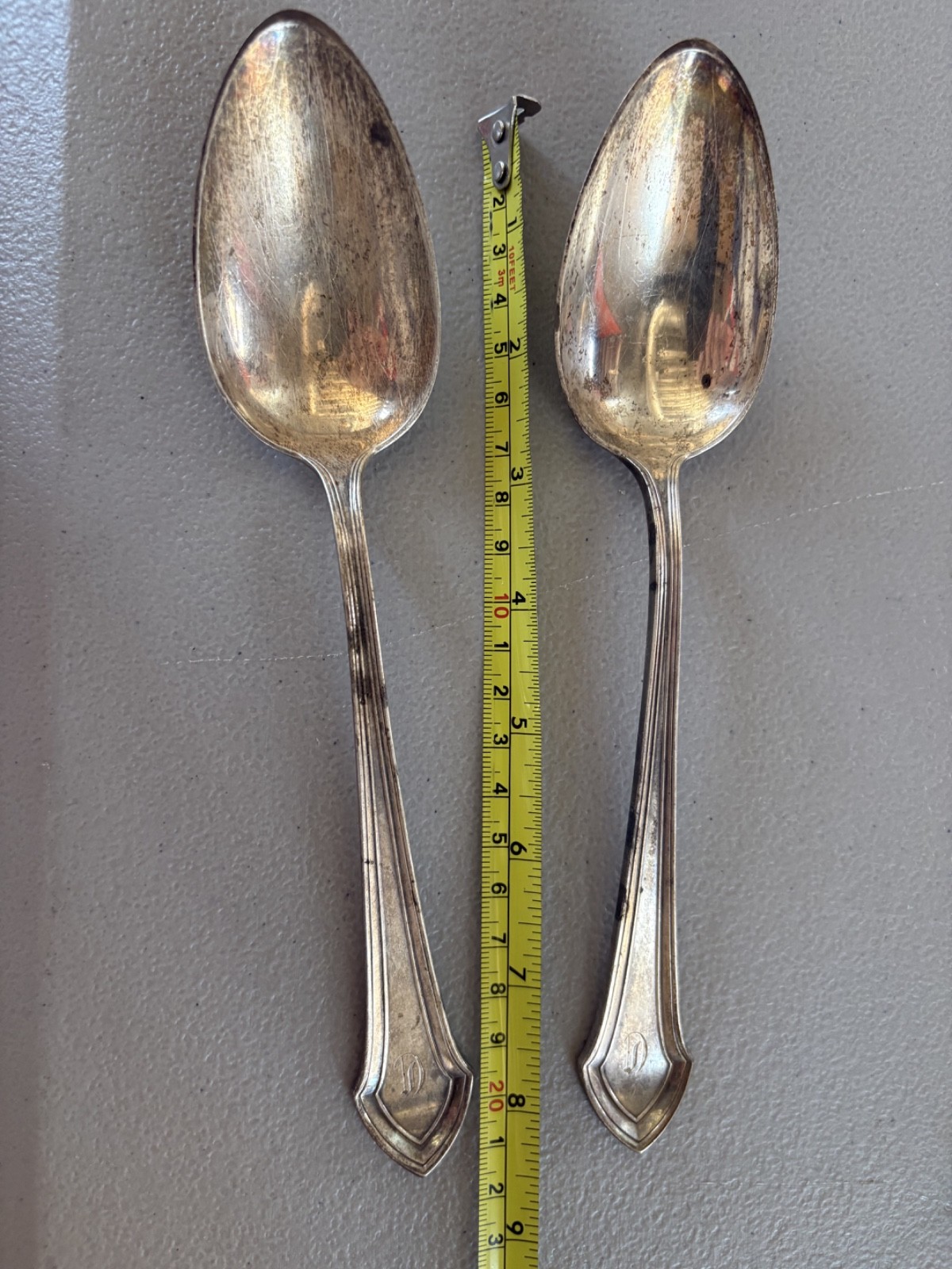 Shreve Crump & Low Sterling Silver Spoon 71g Antique Monogram