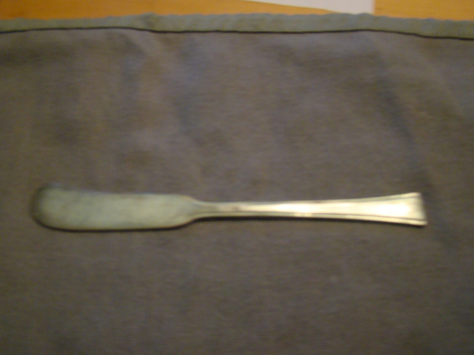 FINE ARTS STERLING SILVER TRANQUILITY FLAT HANDLE BUTTER SPREADER NO MONOGRAM
