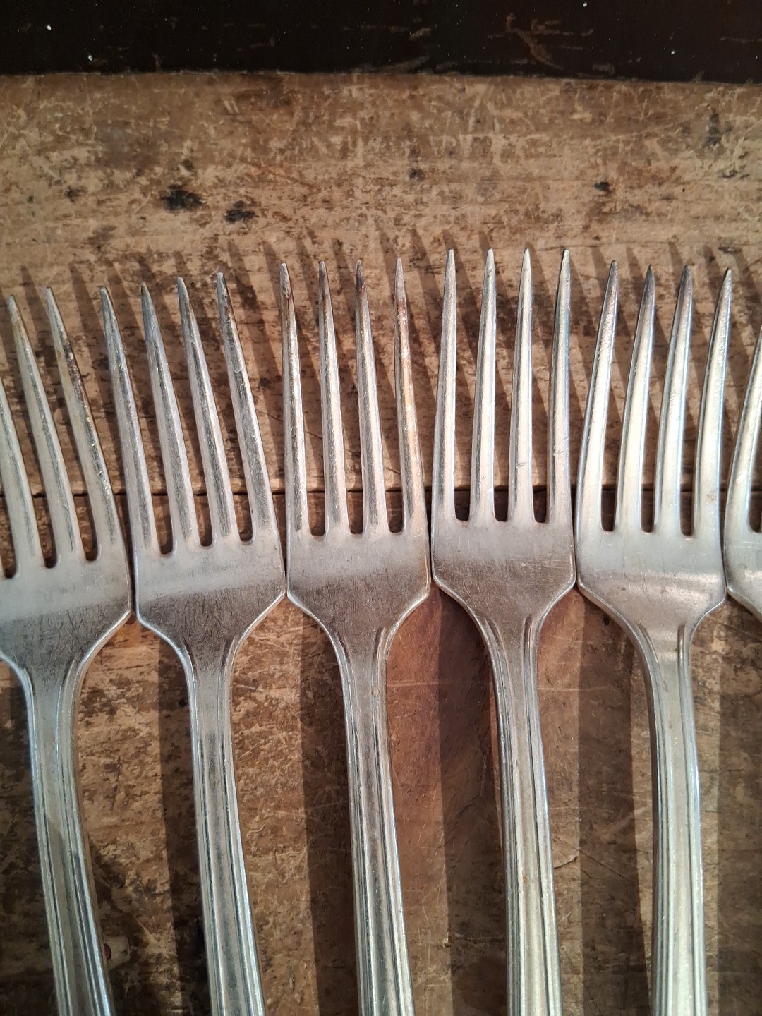 Oneida Prestige Silverplate Dinner Forks Longchamps Chaumont Pre 40s Art Deco
