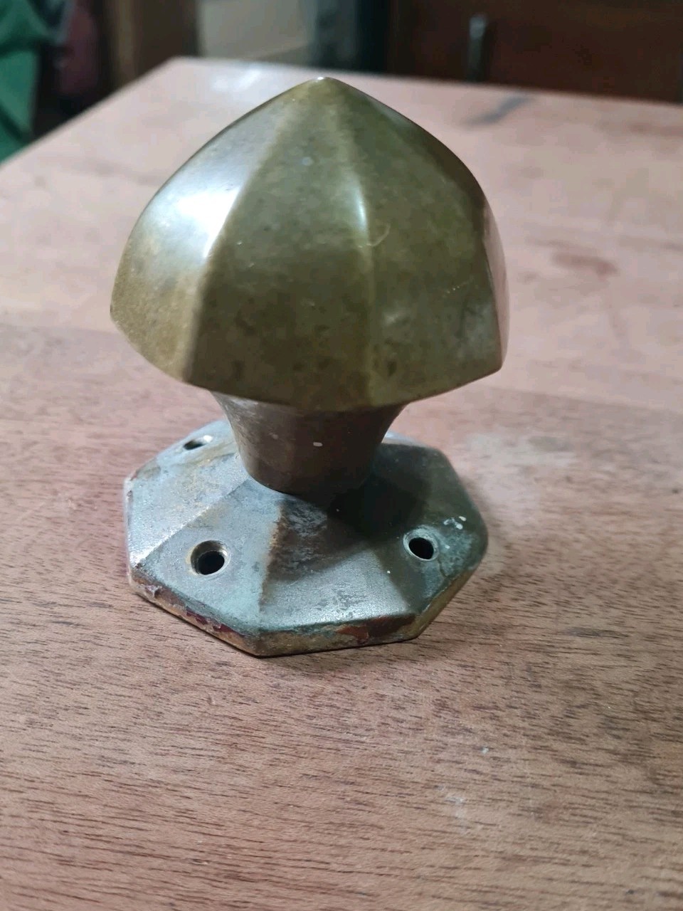 One Single Old vintage Brass door handle/pull