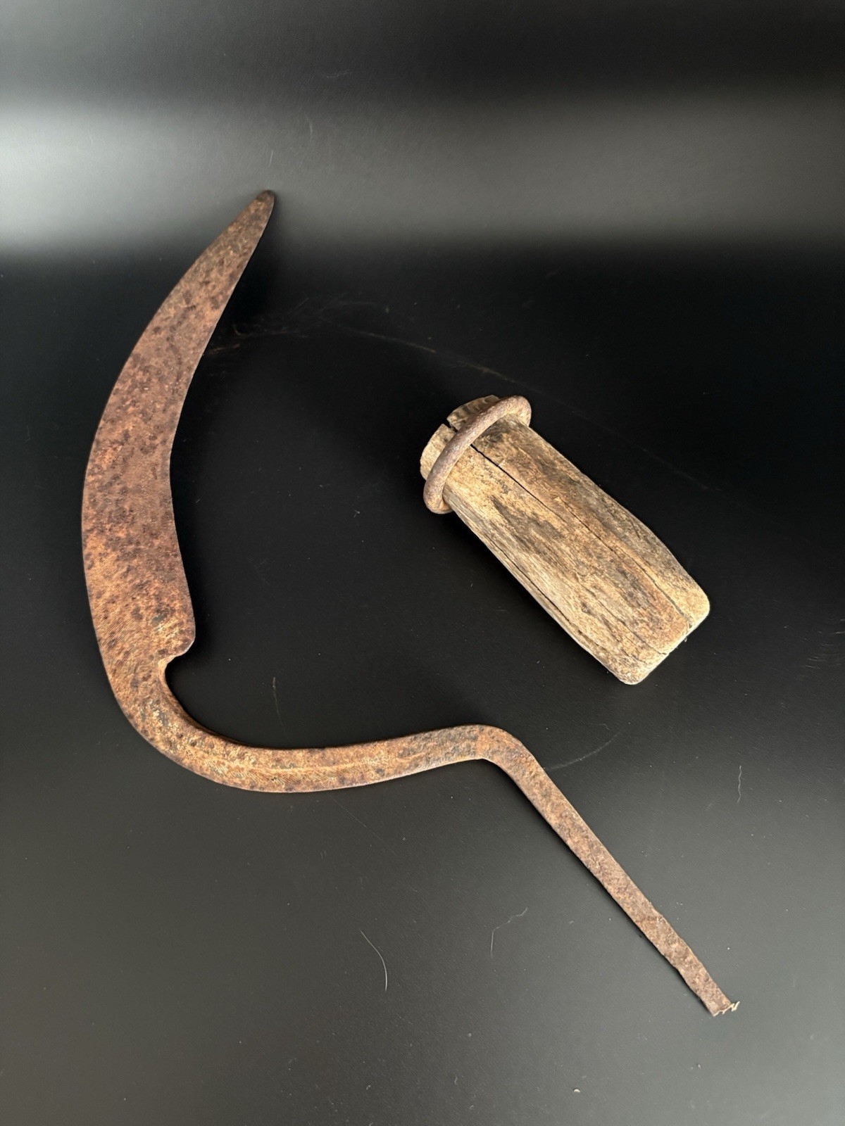 Collection Primitive Antique Rusted Farm Tools Garden Tools & Horse Shoe