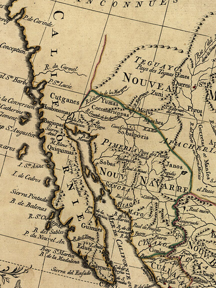1750s Early North America New World Exploration Map – 16×20