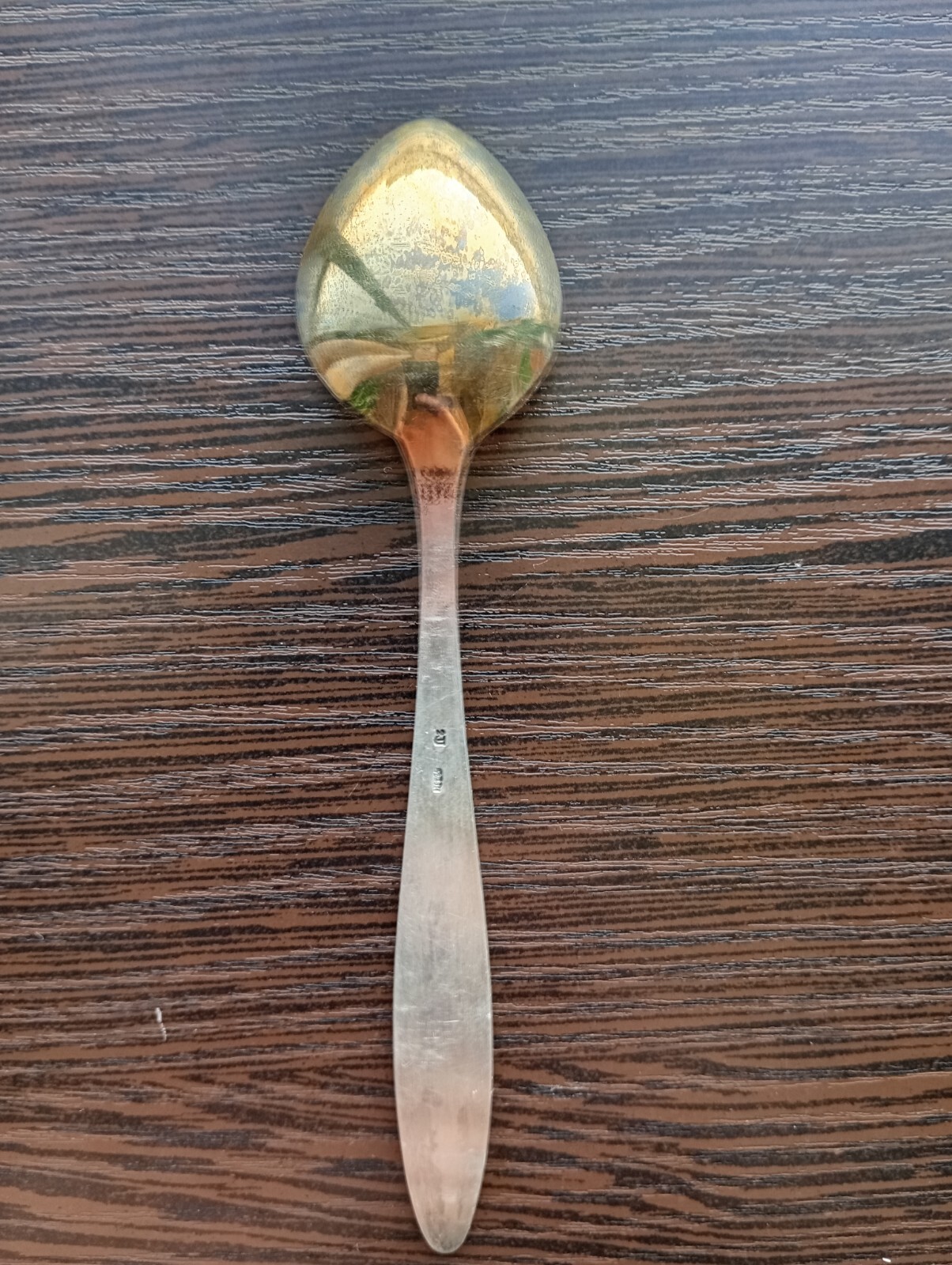silver teaspoon 916 assay value with gilding Tallinn