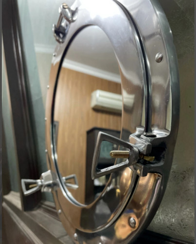 Solid Aluminum Handmade Designer Finish 17″ inch Mirror Porthole Wall Decorative