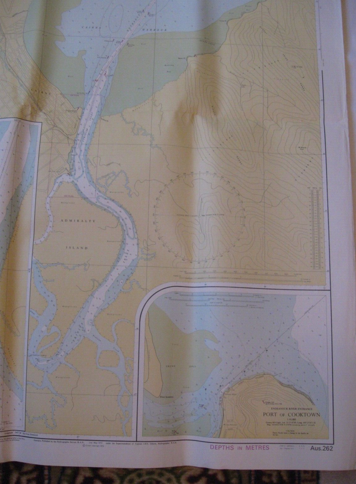 NAVIGATIONAL CHART / MAP # AUS 262 – PLANS OF CAIRNS AND COOKTOWN – AUSTRALIA