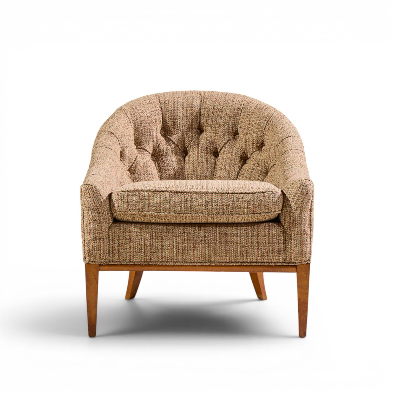 Erwin Lambeth Style Mid Century Walnut Lounge Chairs – Pair