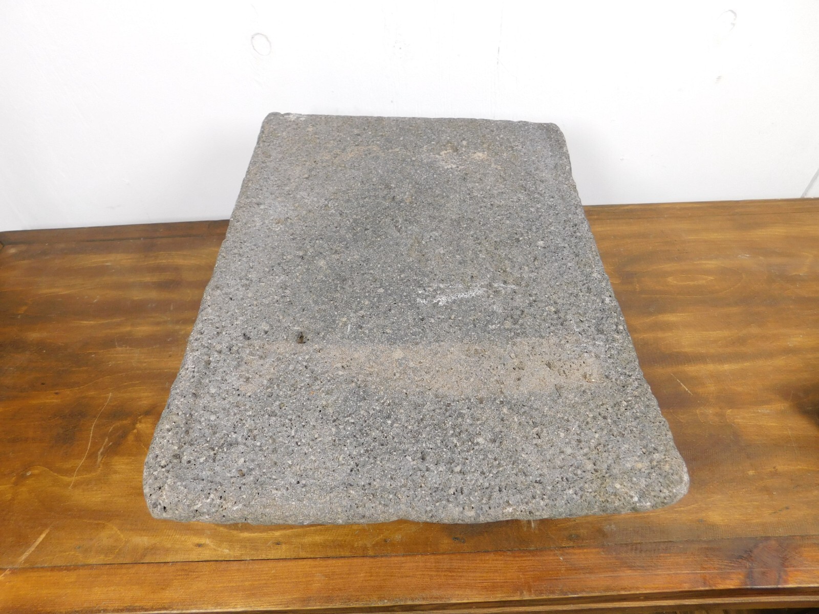 Antique Metate #54-Grinder-Rustic-Complete-Old Mexican–Primitive-12.5x17x6H