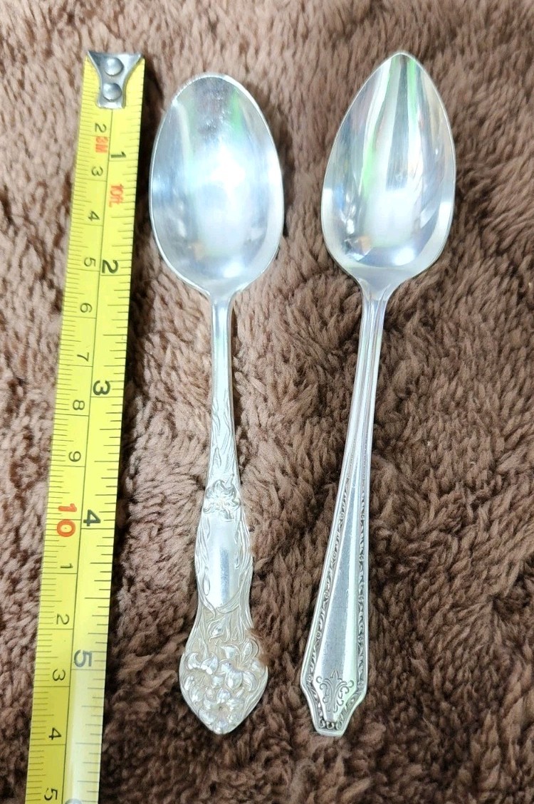 c1931 ALDEN & c1909 LILYTA SILVERPLATED 5 O’CLOCK TEA – COFFEE SPOONS 🍵☕️
