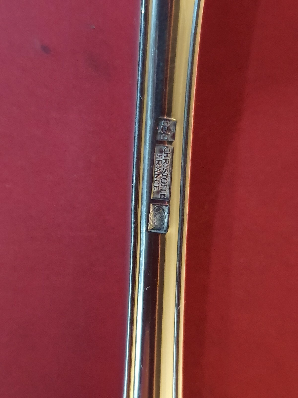 Standard Table Fork Christofle Versailles 19Cm Bel État Métal Argenté