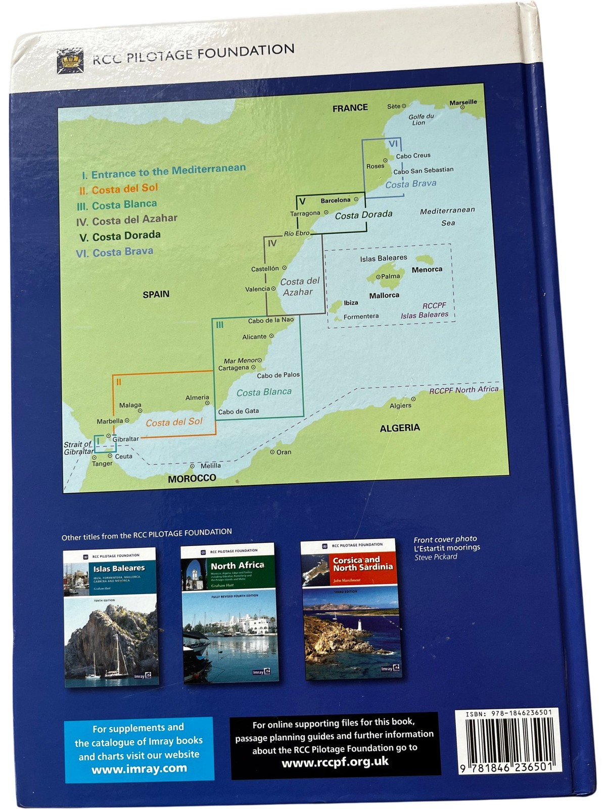 Mediterranean Spain Strait of Gibraltar RCC Pilotage Book Imray