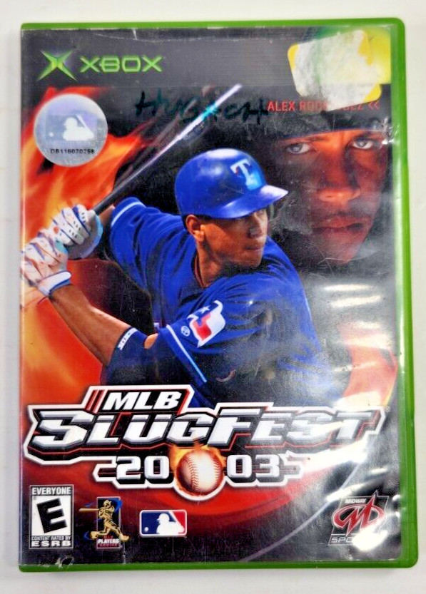 XBOX MLB SLUGFEST 2003 MANUAL AND GAME