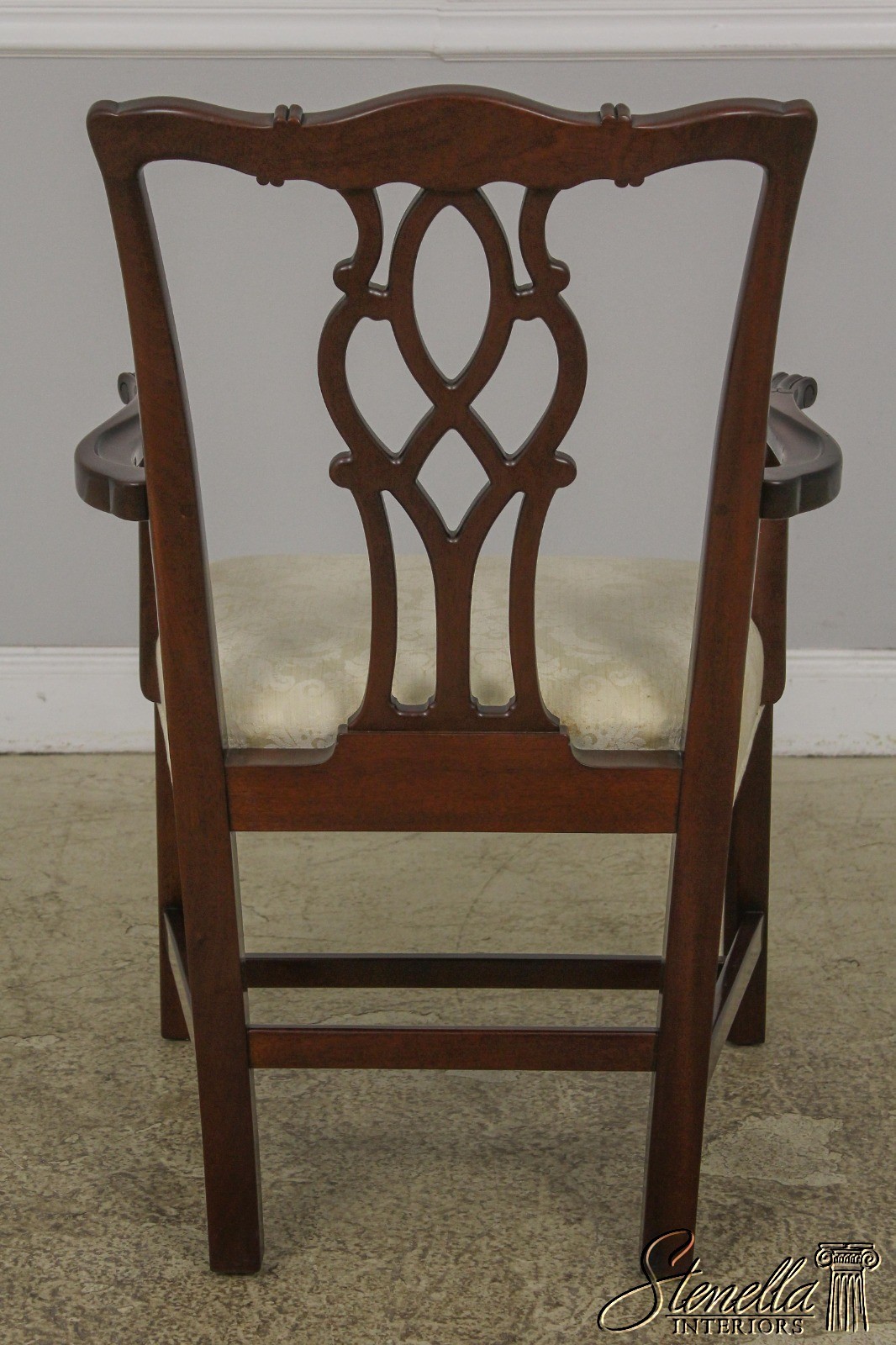 L57480: Set of 8 KINDEL Oxford Mahogany Chippendale Dining Room Chairs