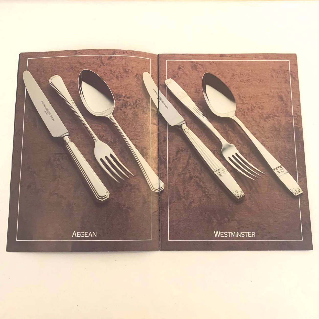 WESTMINSTER Design Elkington Silver Service Cutlery Six Pastry Forks – Two Prong
